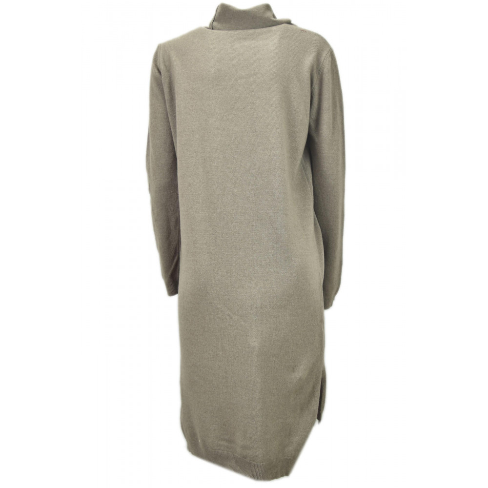 Kleid Woman Sweater Neck Ring Patches an den Ellbogen