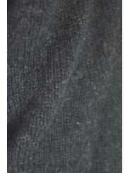 Vestido de damas de la Camisa Grande Negro, de cuello Alto y mangas