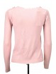 Cardigan Ruffles Woman Slim Pink 42/44 M Mix Cashmere - Sweaters Cashmere
