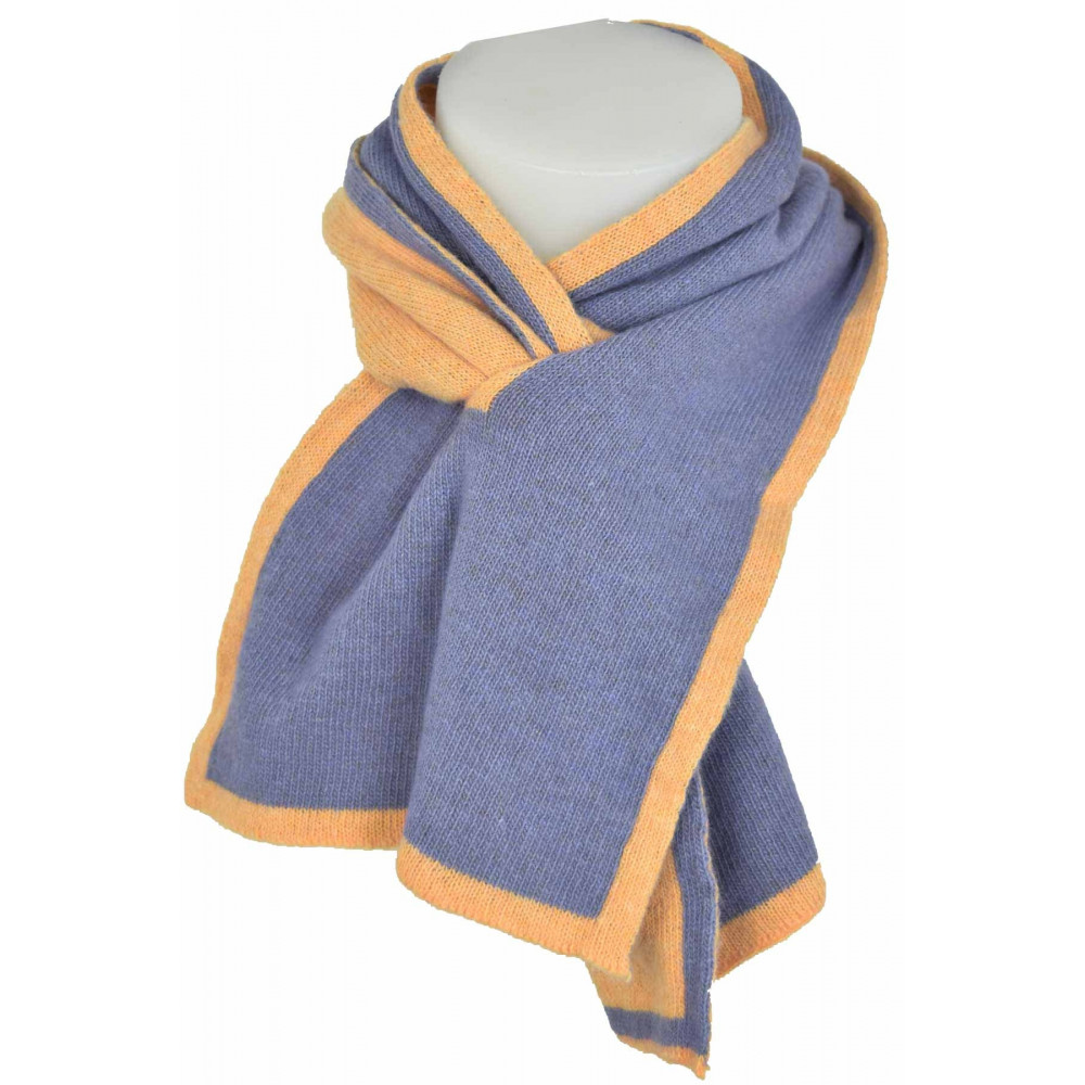 Scarf Neck warmer Face mix Cashmere Yellow/Lilac' - Clothing Woman
