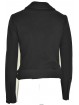Calvin Klein Corto Chaqueta de Mujer de 40 XS, Negro de Tela de Cachemira con Cinturón