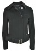 Calvin Klein Kurze Jacke Damen-40-XS-Schwarz Tuch Gemischtem Kaschmir mit Gürtel