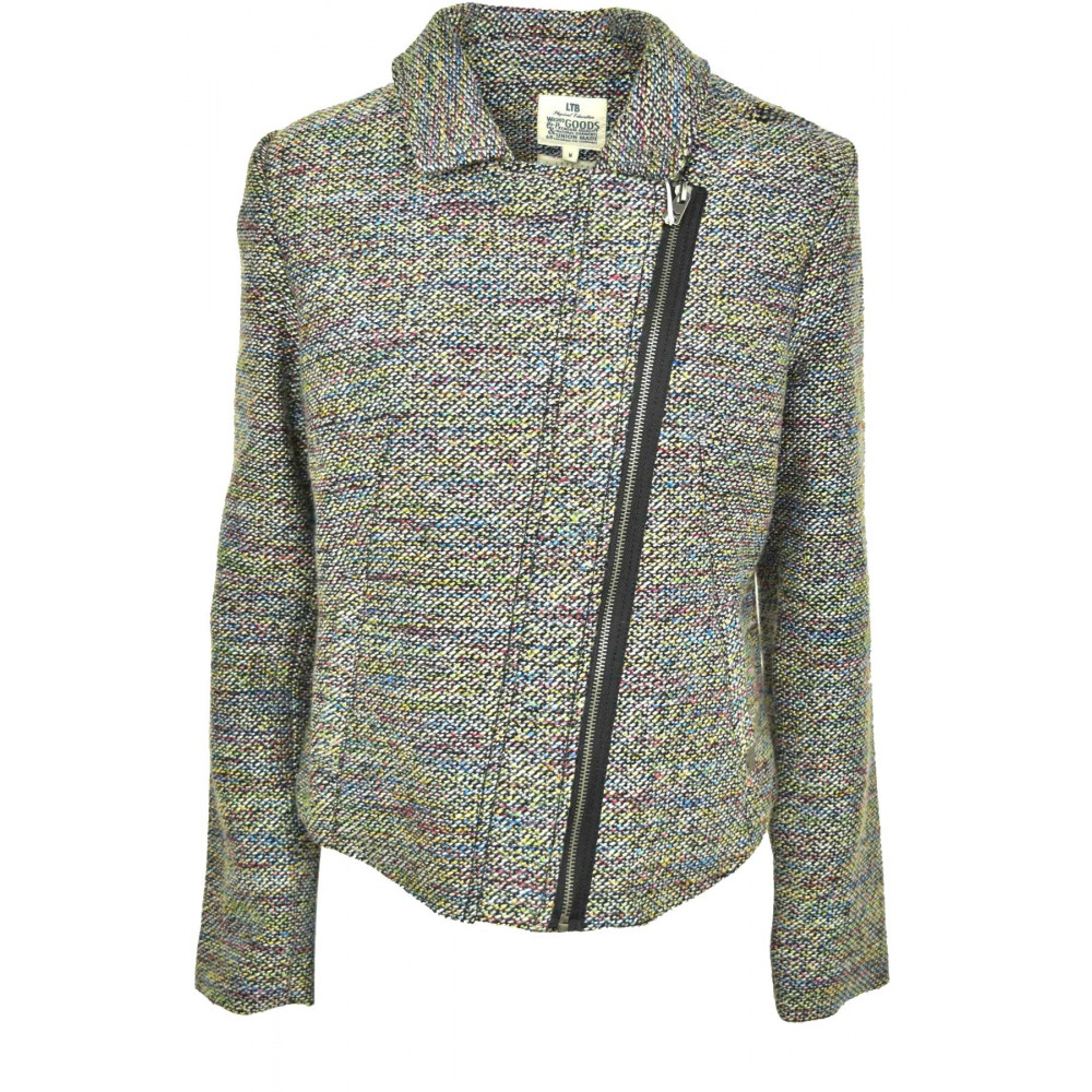 Jacket Nail Woman Boucle Woolen Cloth Multicolor - LTB