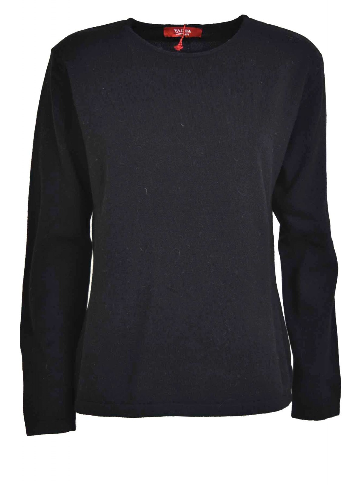 Mesh ladies crew neck 2Fili Wool and Cashmere - Fit Straight