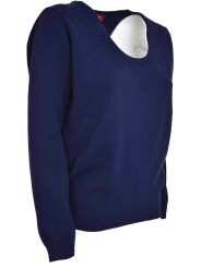 Lady Wide Round Neck Sweater - Slim Fit