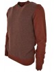 Ballantyne Men's Herringbone Crewneck Sweater Rust - 20% Cashmere 80% Wool