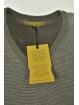 Beige Jaquard V-Neck Men's Sweater with Spiked Tip