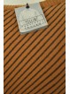 Pull Col Rond Homme Orange Oblique Stripes Noir - Alessandro Tellini