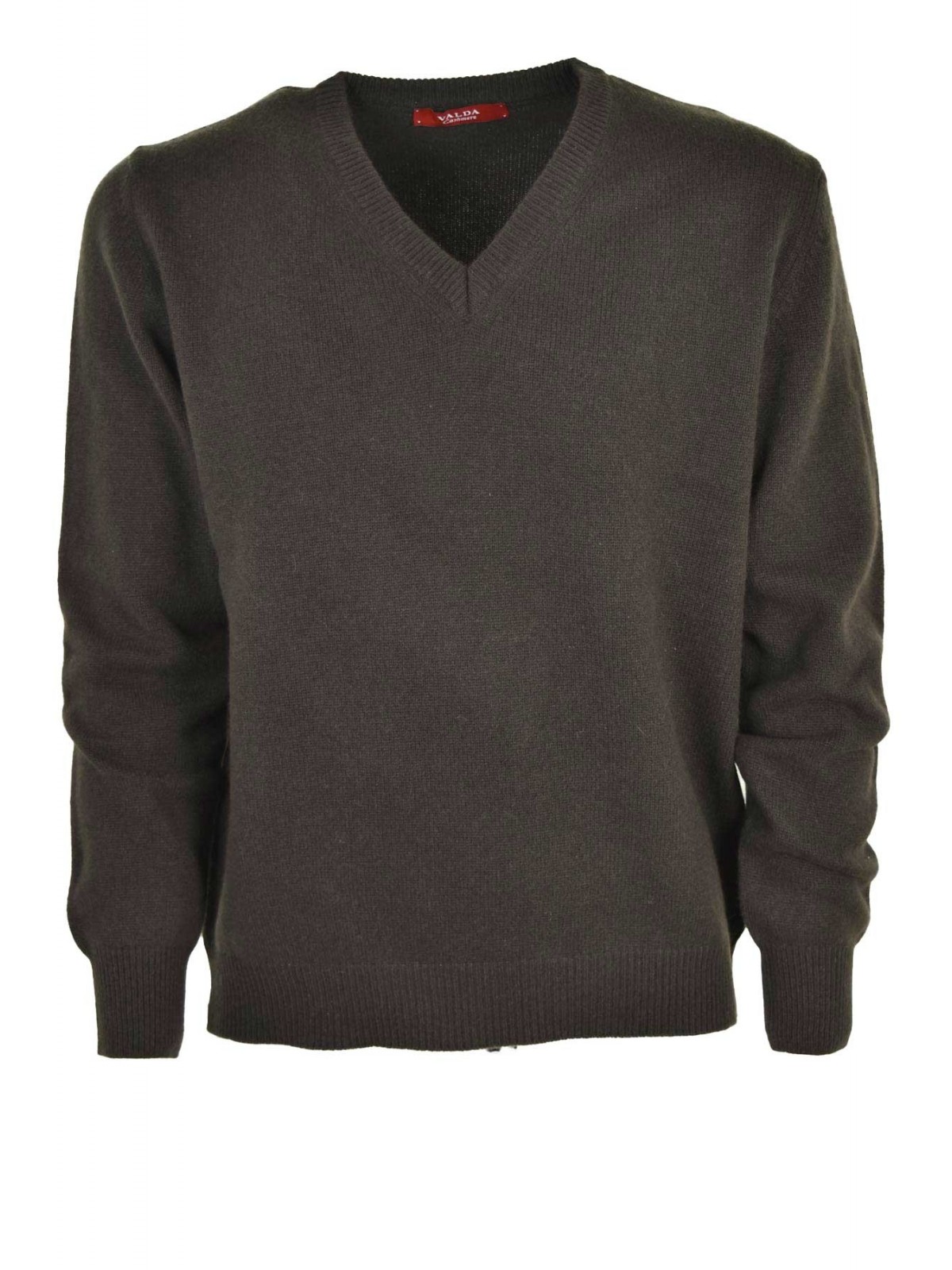 Men's V-Neck Pullover Medium Weight Pure Cashmere 4 Threads
