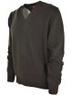 Men's V-Neck Pullover Medium Weight Pure Cashmere 4 Threads