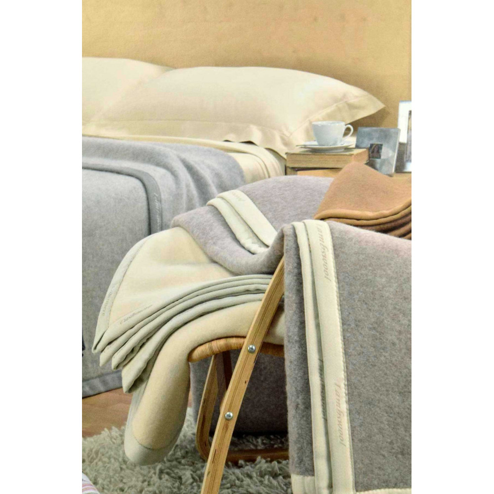 Blanket Pure Virgin Wool Solid Color - Manifattura Lombarda