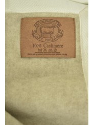 Blanket 100% Pure Cashmere Beige plaid Double-faced - Amber - Compagnia Lane Preziose