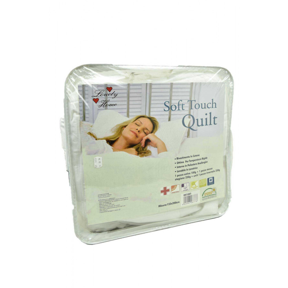 2 Bettdecken von menge 4-Jahreszeiten-Bettdecke Aus Baumwolle - Mikrofaser Hypoallergen Antiacaro Innen - Soft-Touch-Quilt