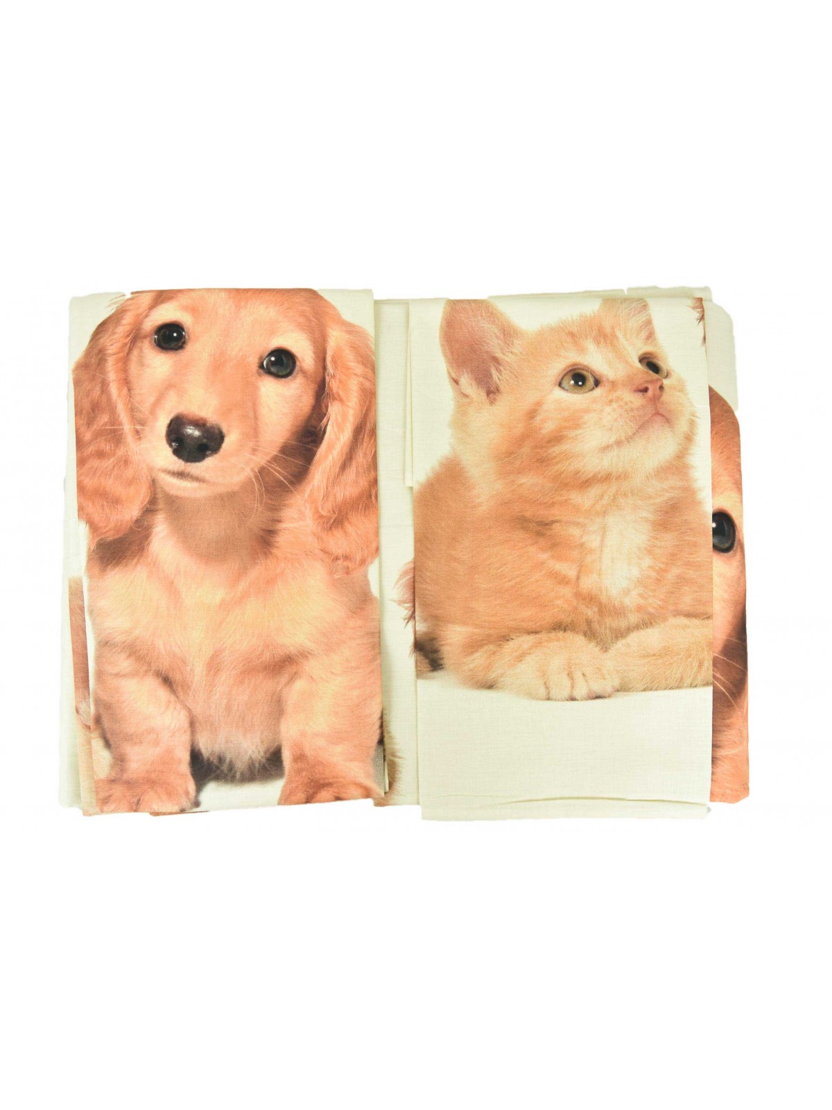 Duvet cover Double Puppies Cat Dog Digital Printing 250x200 +2 Pillowcases
