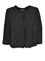 Short Jacket Woman Black Lace - 3/4 Sleeve - Elegant and Ceremony