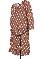 Vestido mujer hasta la rodilla Diseño geométrico - Pierre Cardin