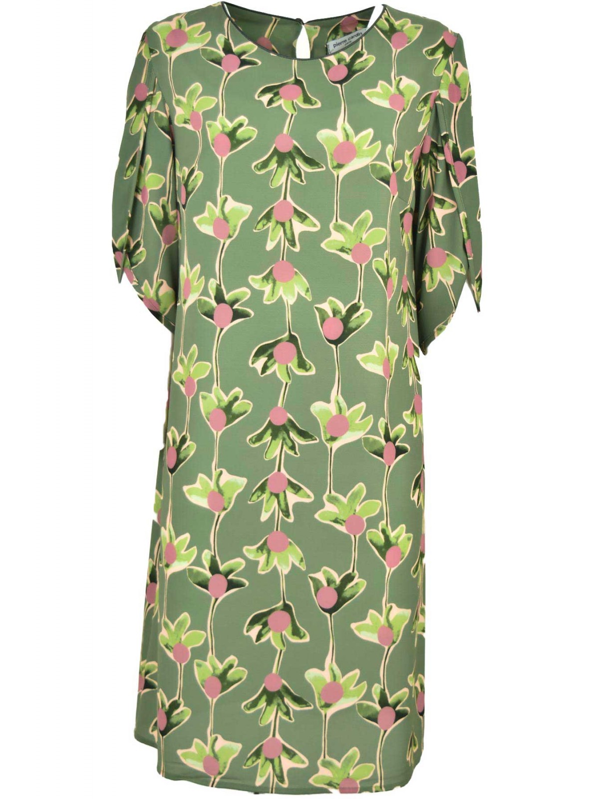 Vestido mujer diseño floral hasta la rodilla - Pierre Cardin