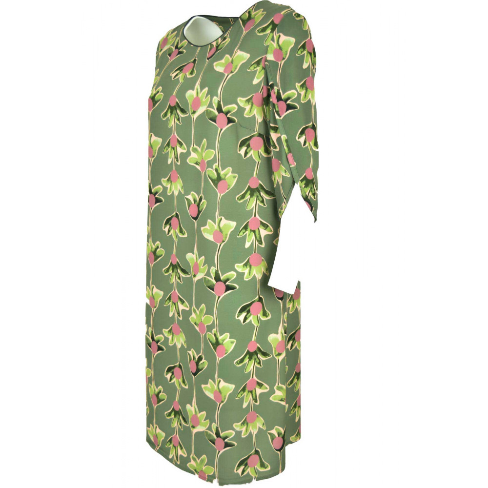 Floral design knee-length woman dress - Pierre Cardin