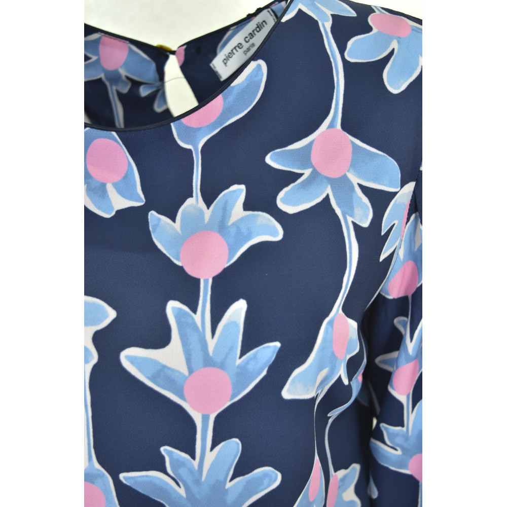 Vestido mujer diseño floral hasta la rodilla - Pierre Cardin