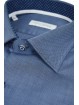 Camisa de hombre azul medio elegante con detalles de estilo - Philo Vance - Diamante