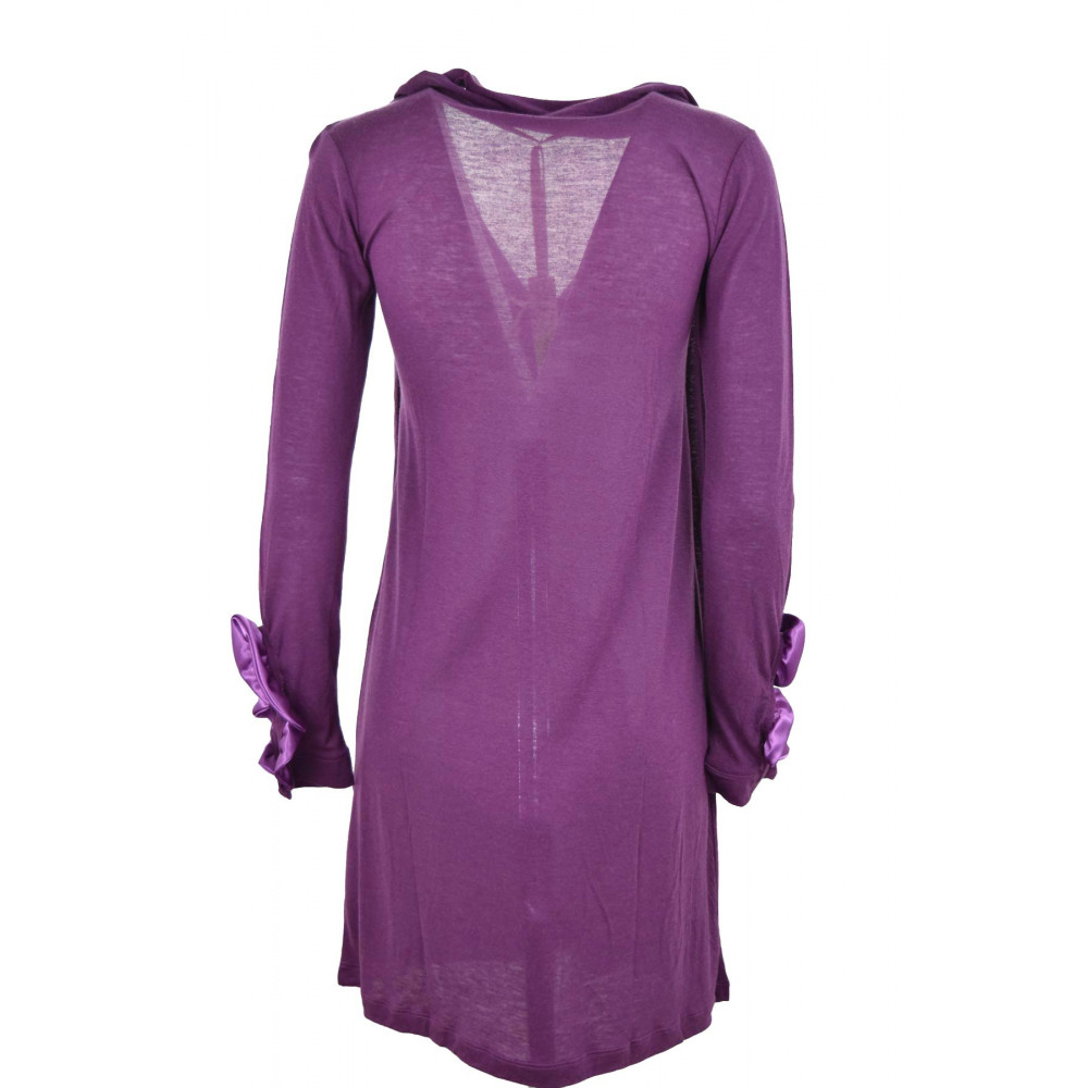 Dress Woman Purple Tintaunita wide V-neckline
