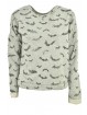 Sweatshirt Girls Bats Gray background Cotton Brushed