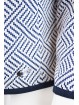 Corta chaqueta Chanel Mujer de 46 L Óptico Blanco-y-Azul - Pierre Cardin