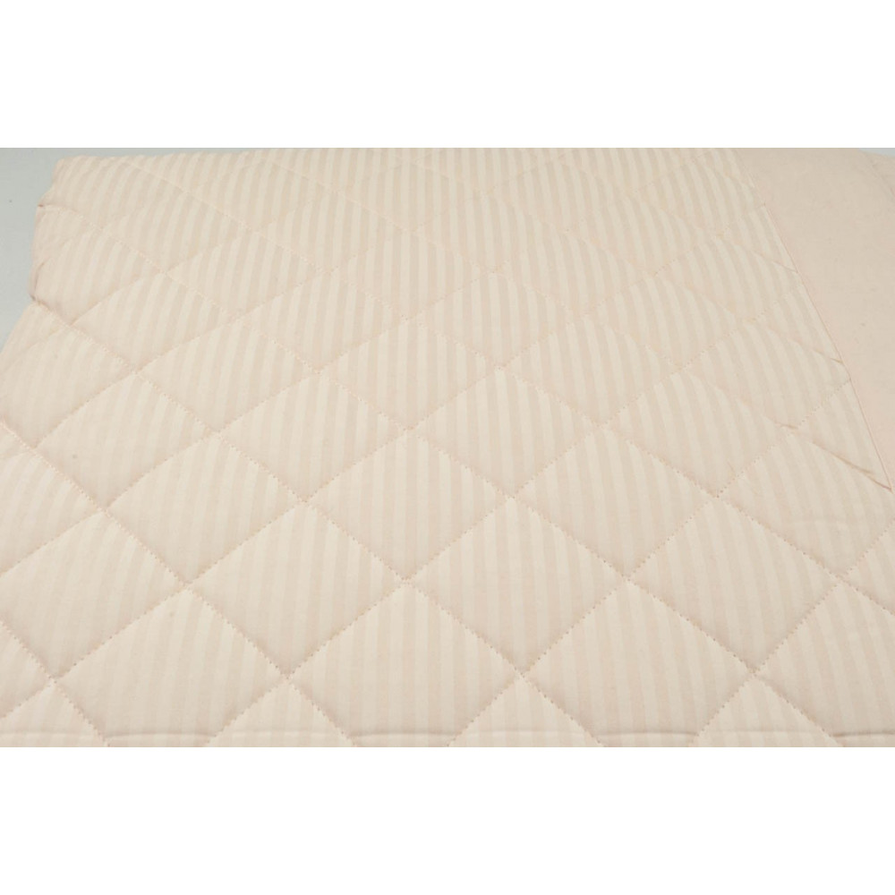 Quilt Quilted Bedspread Double Rows Percale Cotton 270x270 King Size