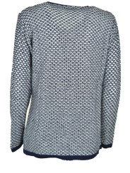 Jacket Knit Woman Cardigan Round Neck - Pure Cotton