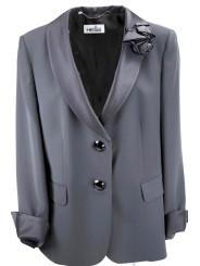 Smoking jacket Women ' s Grijs maat handige - Elegante Blazer