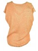 Frauenweste Ärmelloses Lachsgold mit V-Ausschnitt - Reine Baumwolle
