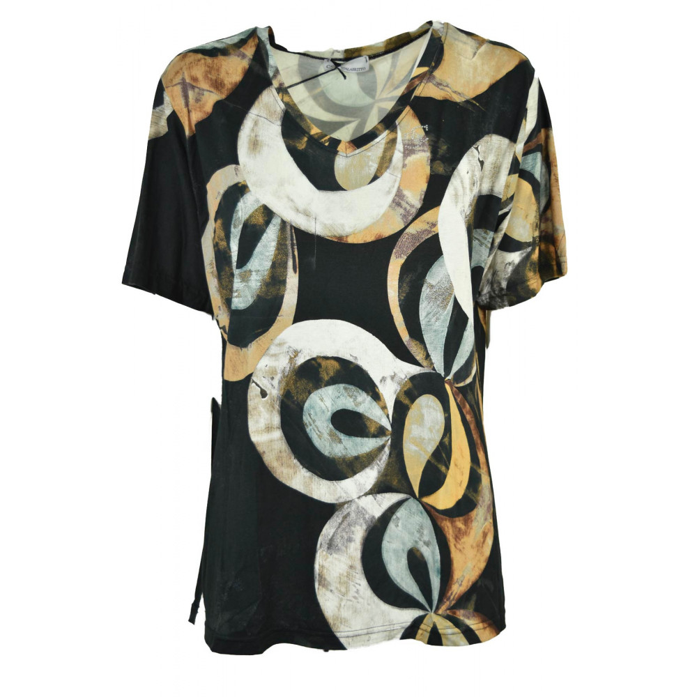 T-Shirt Woman Fantasy Wide Neckline Large Sizes - Classic Style