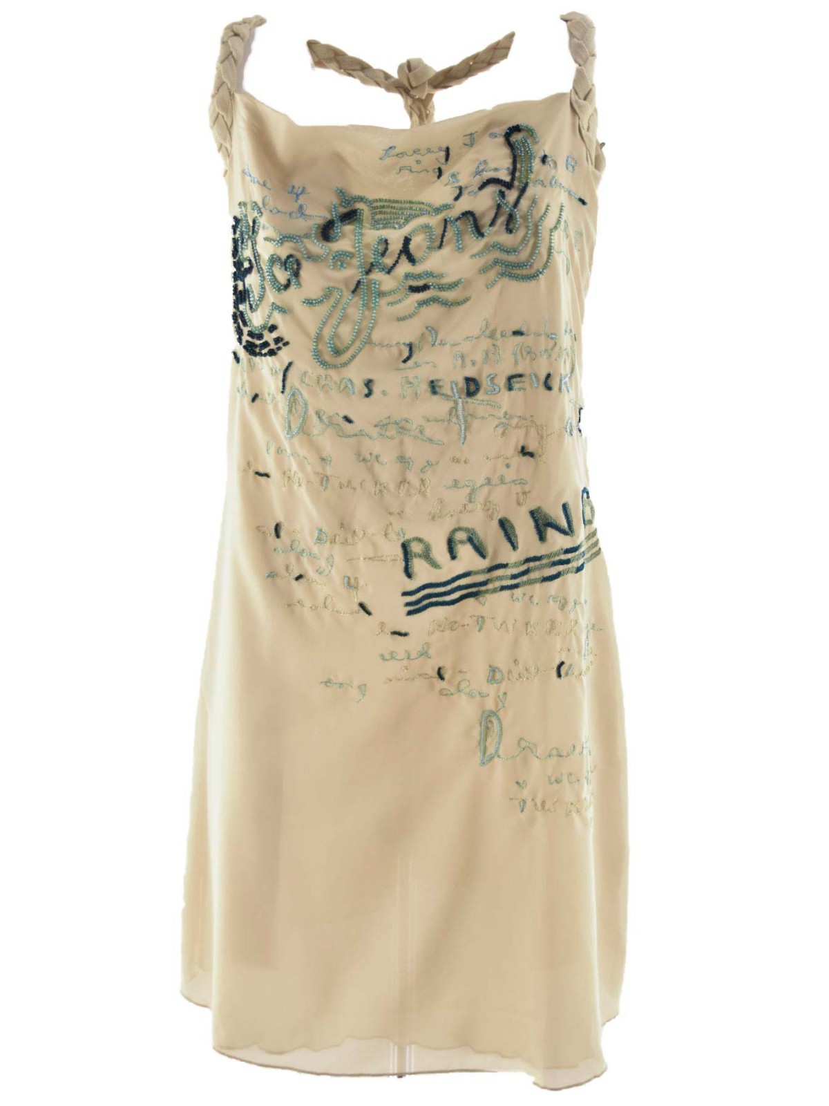 ICEBERG Mini jurk Woman Couture ivoor kralen