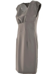 Elegante schede jurk vrouw beige Pierre Cardin 4ST