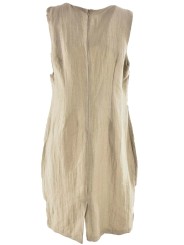 Sheath Dress + Shawl Elegant Linen Woman