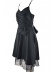 Vestido de mujer elegante tafetán negro - Regina Schrecker