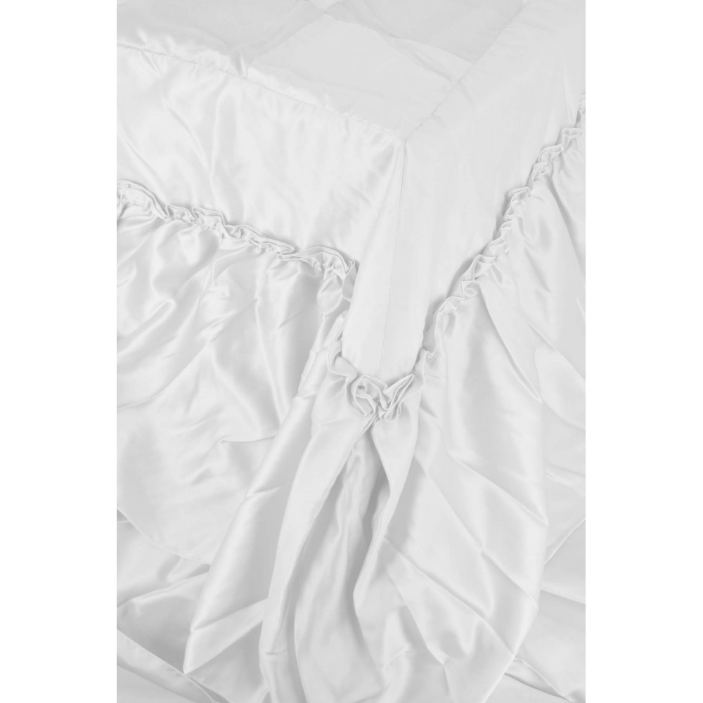 copy of Quilt Quilted Bedspread Double Rows Percale Cotton 270x270 King Size