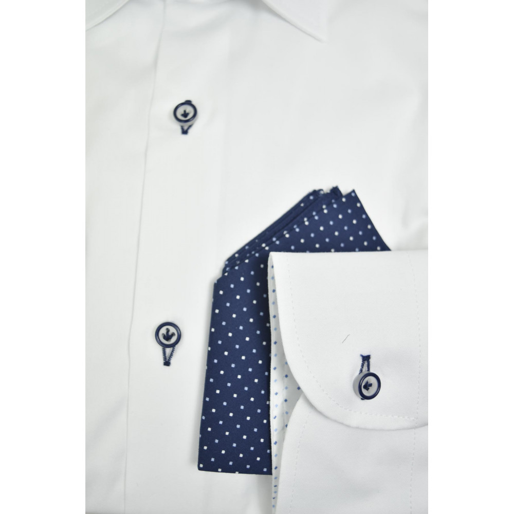 Camisa de hombre elegante con pañuelo de bolsillo - Philo Vance - Etienne