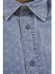 Camisa hombre Jeans estampado geométrico pequeño