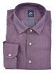 Men's Casual SlimFit Bordeaux shirt with small geometric pattern