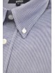 Camicia Uomo Classica Button Down Popeline Righe Blu Bianco - Grino
