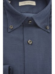 Camisa de hombre Pin Point texturizada Button Down - Philo Vance - Laveno
