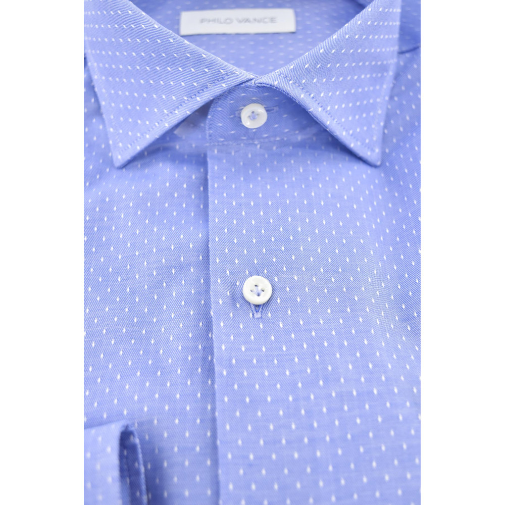 Men's Shirt Spread Collar Small Polka Dots Slimfit - Philo Vance - Metz Slim
