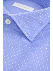 Men's Shirt Spread Collar Slimfit Small Polka Dots - Philo Vance - Metz Slim