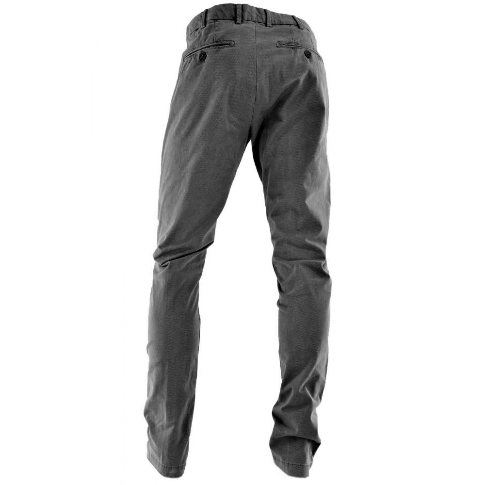 Pantaloni Chino Uomo Fantasia Geometrica Casual Tasche Laterali