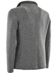 Jacket Mens Grey Deconstructed Slimfitt Woolen Cloth