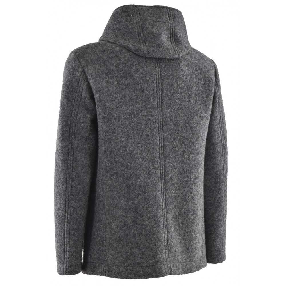 Men's Parka Jacket Gray Wool Cloth