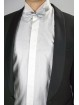 Men's Tuxedo Shirt Dovetail Collar Cufflinks Popeline White - Lawrence Men's Clothing