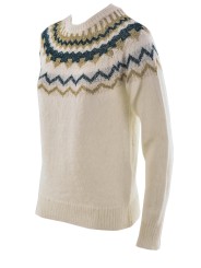 Suéter de las Mujeres en ZigZag lurex en el escote