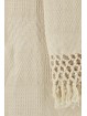 Serviettes en toile jacquard pur coton avec franges de style antique